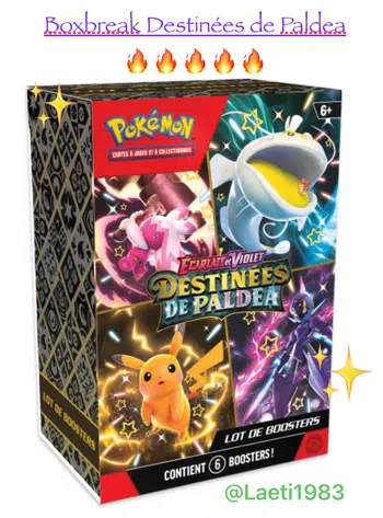 Boxbreak Destinées de paldea + cartes en loose