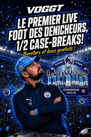 ⚽️ LE PREMIER LIVE FOOT DES DENICHEURS, BOXS GRATUITES, DEMI CASE BREAKS PREMIER LEAGUE 2026 ⚽️