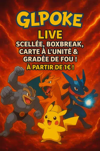 💎 Live Pokémon ÉNORME – Cartes FR, Gradées, scellé & Boxbreak dès 1€ ! 💎
