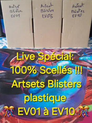 Live Spécial: "100% Scellés" Blisters Plastique: EV01 à EV10 🎉 Give Acheteur dès que la table est vidée 🎁🎁🎁🎁