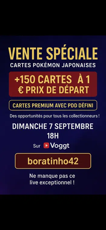 🔥 Live Pokémon Japonais : Cartes Premium & +150 cartes à 1€ PDD ! 🔥