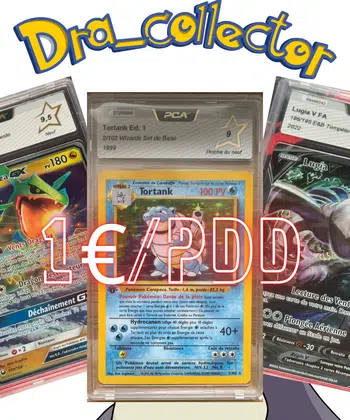 🔥100% gradées à 1€/PDD FR ET JAP + Tortank ED1 pca 9 🔥
