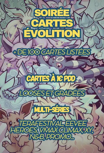 Cartes Evolutions multi-séries (looses et gradés)