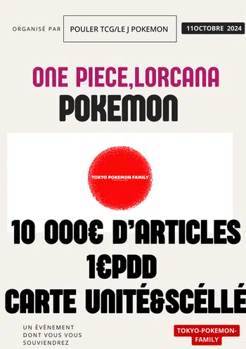 1€ PDD +15K ITEMS SCELLES POKEMON/ONE PIECE JPN ENVOIS EN 48H