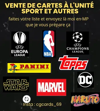 Live cartes à l'unité Foot NBA