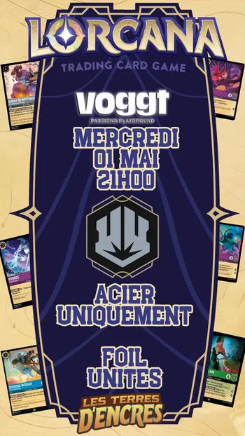 LORCANA : Chapitre 3 FOIL ACIER et Jeu des couleurs