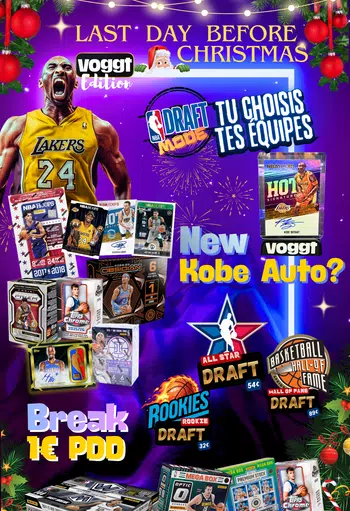 🎅🏻  DRAFT & 1€PDD NBA 🏀 New Kobe Auto? 🐍