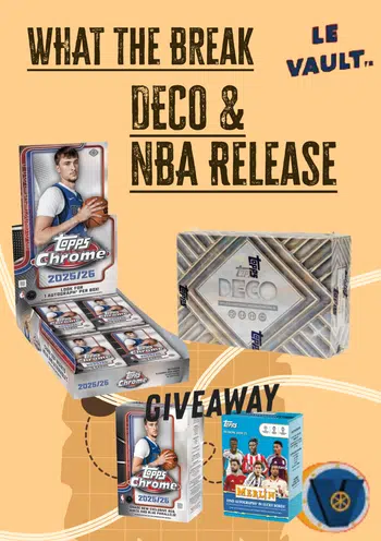 Deco Topps Time + Release NBA Chrome. Give Merlin et NBA
