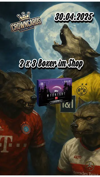 topps Midnight Break / 2 x Halfcase im Shop / 6 x 25 Euro Gutschein