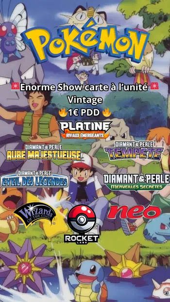 🔥Gros show Vintage ! Carte à l'unité ! Wizard / Bloc EX Diamant et Perle / Platine 🔥 1 € PDD