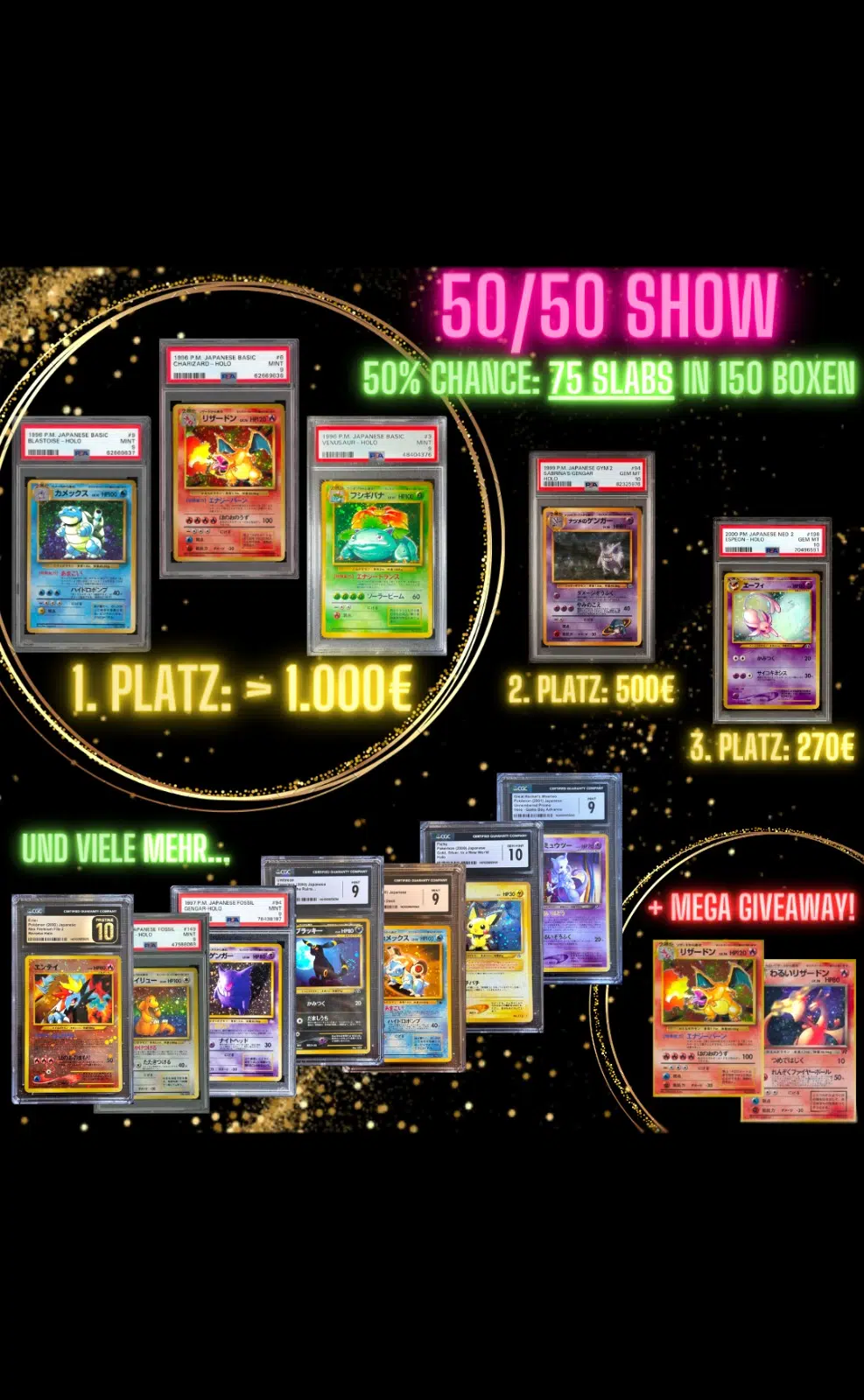 Voggt Watch Charizard Base Ga Highclass Slab Mystery Slabs Auf Boxen