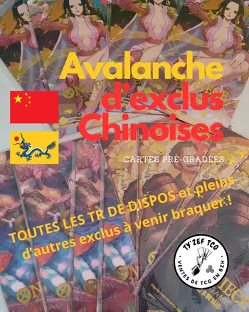 TyzefTCG - AVALANCHE D'EXCLUS CHINOIS - Treasures Rares, Enveloppes Lunar New Year, Flagships, promos 1st anniversary !! Free Braquage !! Toutes les cartes sont pré-gradées par mes soins !