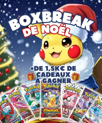 BOXBREAK DE NOËL 1€ PDD- 500 Boosters +1,5K€ de Cadeaux  🎁🎄