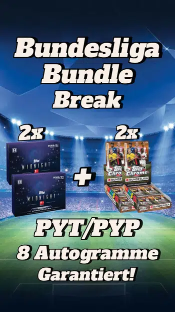 ⚽️Bundesliga Bundle Break⚽️ 2x Midnight + 2x Bundesliga Chrome ⚡️ + 50 Voggt Guthaben