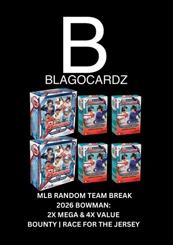MLB Random Team Break mit Bowman Megas & Values #423