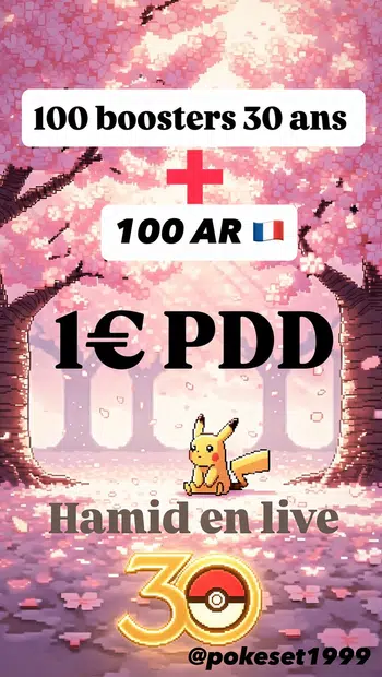 🔥🔥LIVE + 100 AR 🇫🇷 // boosters 30 ans  1€PDD 🔥🔥