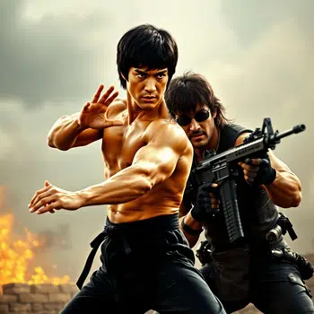 Nouveauté : Collection anniversaire Bruce Lee & Rambo ( License Authentique )
