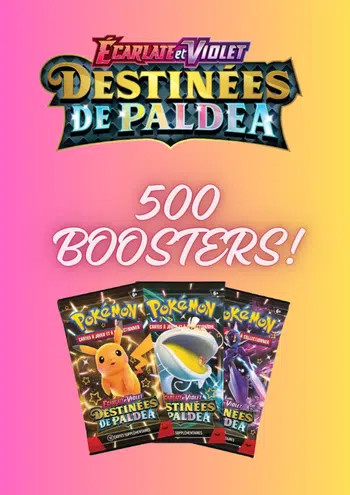 ⭐️ 500 Boosters Destinées De Paldéa⭐️🎁 GIVES POUR TOUS🎁