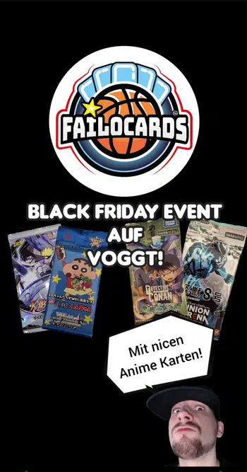 Black Friday Event auf Voggt! 🔥 Naruto, Digimon,  Detektiv Conan, Union Arena uvm.!