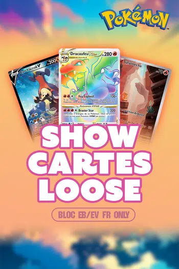 🚀 MÉGA SHOW CARTES LOOSE ONLY HITS FR EB/EV 1€ PDD 🚀