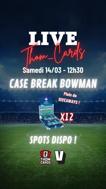 ⚽ 48 HITS  ! CASE BREAK - 12 x Topps Bowman Chrome 2022 ! 💥