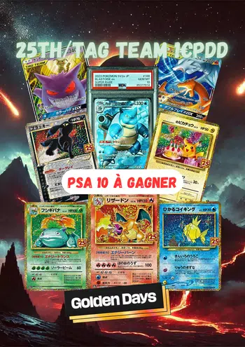 ✨1€ PDD 25Th/TAG TEAM🎌PSA 10 À GAGNER+ GIVES✨