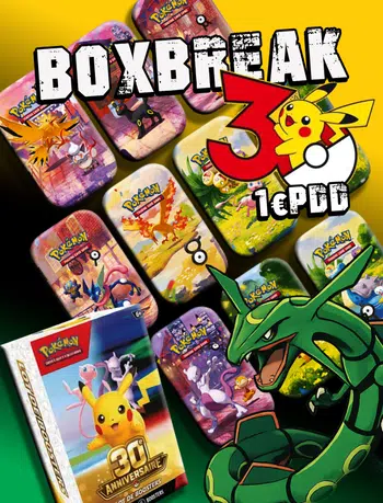 Boxbreak 30 ans🚀1€pdd Tins&Bundles