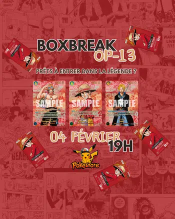 🔥BIG BoxBreak One Piece OP-13🔥Environ 500 blisters