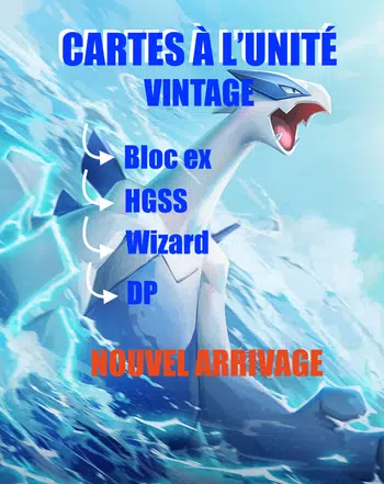 Bloc ex, XY, NB, DP, HGSS, ... Show cartes FR à l'unité