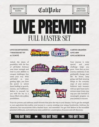 Show Premier - Full Master Set - Le plus gros live de cartes a l'unité