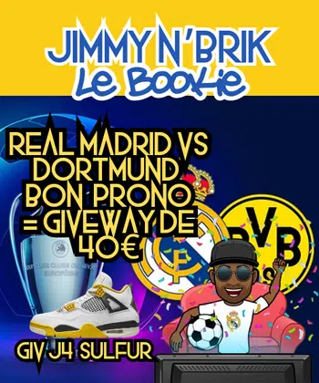 🎁 J4 SULFUR GIV / BON PRONO = GIVEWAY 40€ / RDM VS DOR / LE BOOKIE #3 1/2
