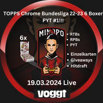 Am Ende der jagt werden die Hasen gezählt!🔥🐇 6 Boxer Topps chrome bundesliga 22-23, RTB's ab 1€, Topps UCC Chrome, Liverpool Lineage, WWE NT, Topps chrome Buli, Topps Tier one usw...