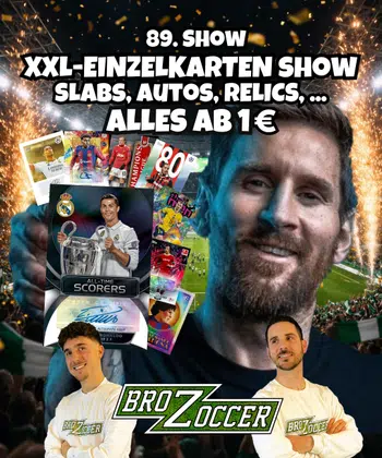XXL-Einzelkartenshow alles ab 1€!🔥🤑 150€ Giveaways!🎁 Slabs, Auto, Relic uvm…😍