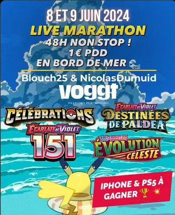 🔥Marathon 48h ➡️ 1€ PDD en bord de Mer ➡️ Viens gagner ta PS5 et ton UPC151🔥