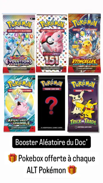 Sors une ALT et remporte ta pokebox Drac’ !! Booster 151, EV8, 8.5, 9, trick or trade