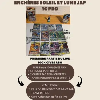 DEBUT DE LIVE 100% GIVES ABO PUIS CARTES UNITES GX ET TAG TEAM JAP 1€ PDD