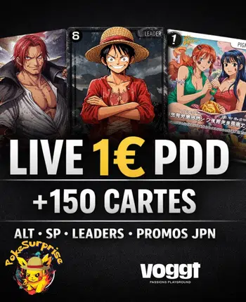 🔥 LIVE 1€ PDD – +150 CARTES 🔥 ALT • SP • LEADERS • PROMOS JPN EXCLU – TOUT DOIT PARTIR !