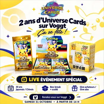 Les 2 ans D'Universe Cards sur Voggt 😍 30 ans Pokémon ⚡