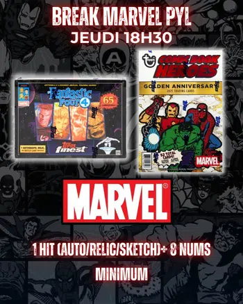 BREAK MARVEL PYL 1 Hit + 8 numéroté minimum garantie !!