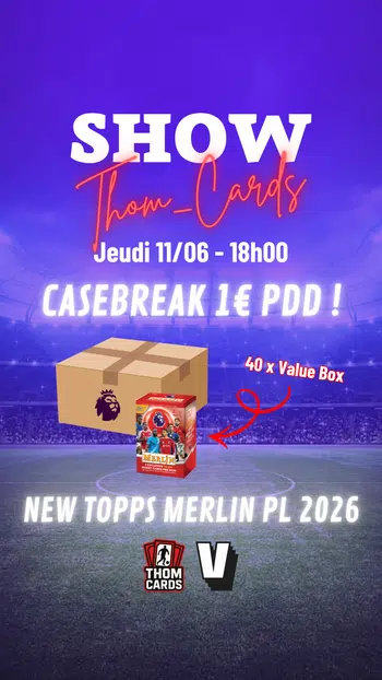 ⚽ CASEBREAK 1€ PDD // 40 x Value Box Topps Merlin PL 2026 + BREAK GRATUIT ! 💥