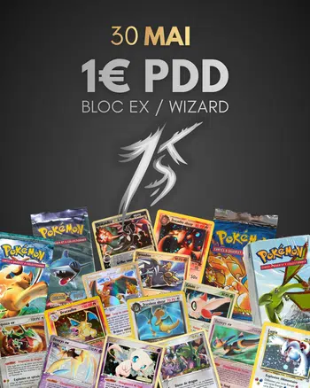 Goldstars, Boosters Ex & Wizard, Reverse à 1€ PDD