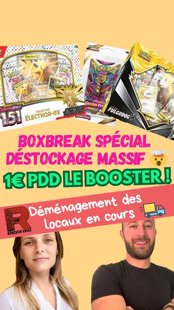 LIQUIDATION AVANT DéMéNAGEMENT - Boxbreak 1€ PDD 😱🔥 - Coffrets 151 - Fulgudog - Boosters lourds ...