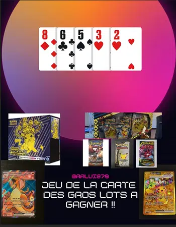 Jeu de la carte ! VIENS GAGNER TON GROS LOT ! (plus de 1500 euros de lot à gagner)