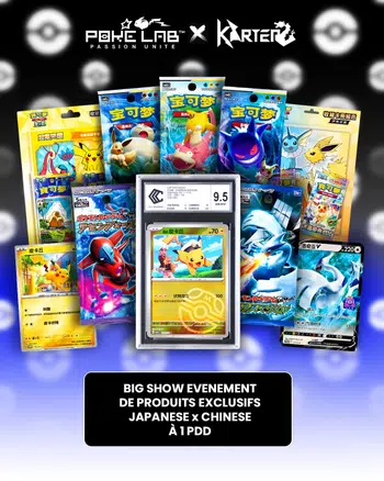 KARTERU X POKELAB BIG SHOW ITEM CHINOIS RARE ET JAPONAIS