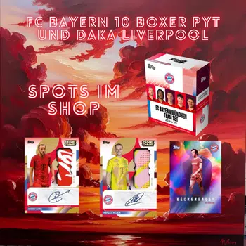 Topps Bayern München Teamset 10 Boxer PYT und Daka Liverpool