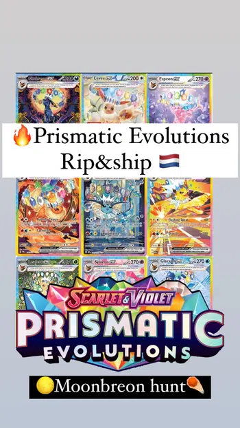 🇳🇱/🇬🇧  Prismatic Evolutions rip&ship (moonbreon HUNT)