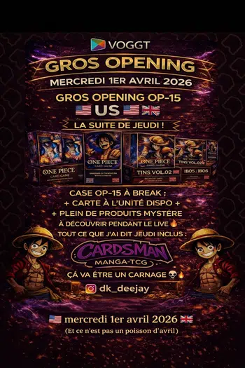 🔥 GROS OPENING OP15 – PARTIE 3 🔥 US 🇺🇸 BREAK + CARTES À L’UNITÉ + SURPRISES 🔥