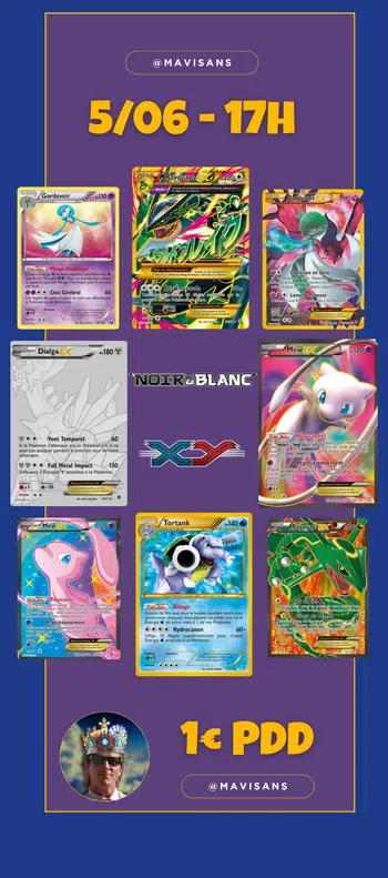 SHOW XY / NOIR ET BLANC 1€ PDD 70 FULL & SECRETE + PIKACHU VAN GOGH SCELLE