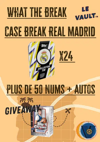 Case Break Real Madrid Topps Collector Tin ! Plus de 50 num + auto