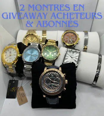 Enchères 1€ Montres Hommes & Femmes / 2 Montres en Giveaway Acheteurs & Abonnés 🔥🔥🔥